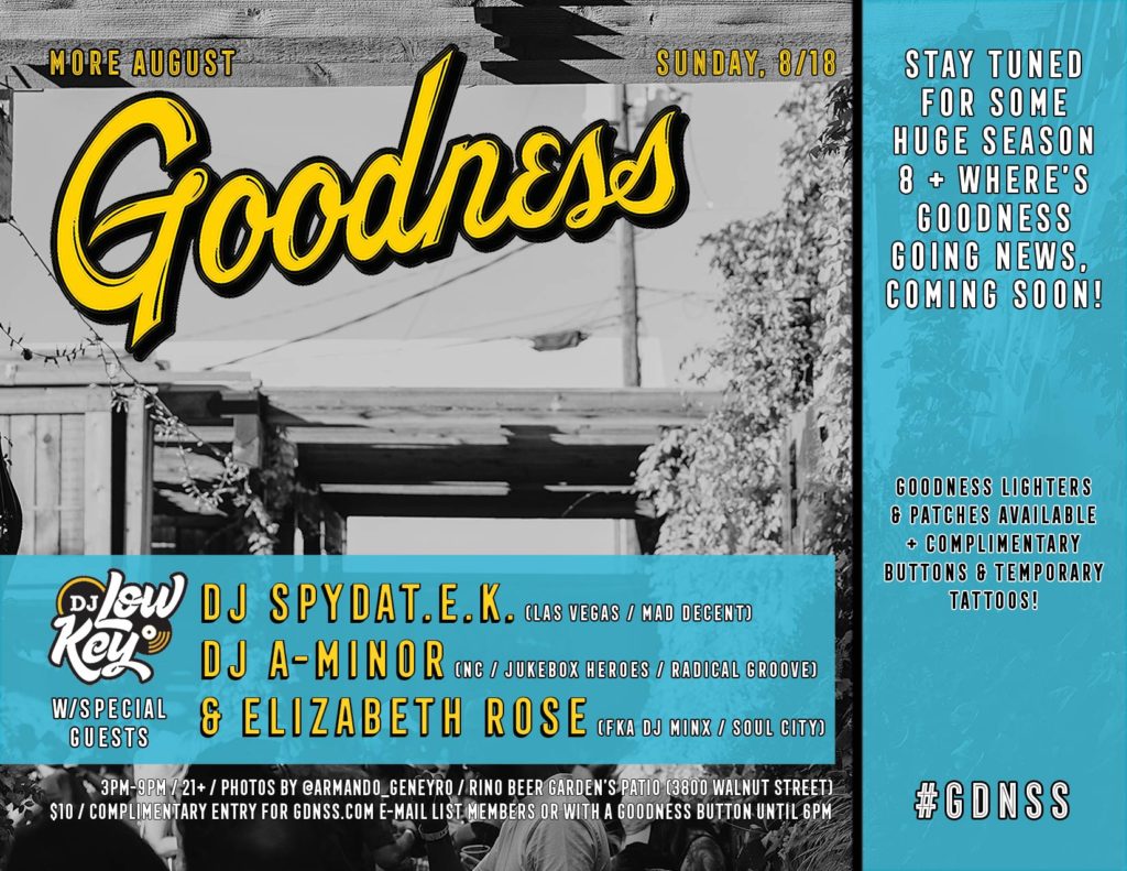 Sunday, 8/18 at 3pm -> More August Goodness w/DJ Low Key and special ...